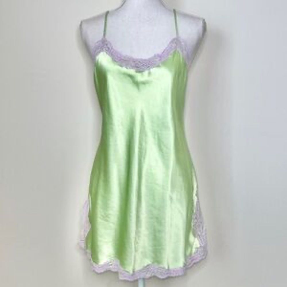 Vintage Victoria’s Secret Satin Tinker Bell Slip Dress